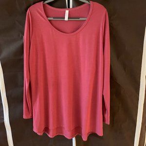 EUC LuLaRoe Lynnae - 2XL - Solid Berry Pink